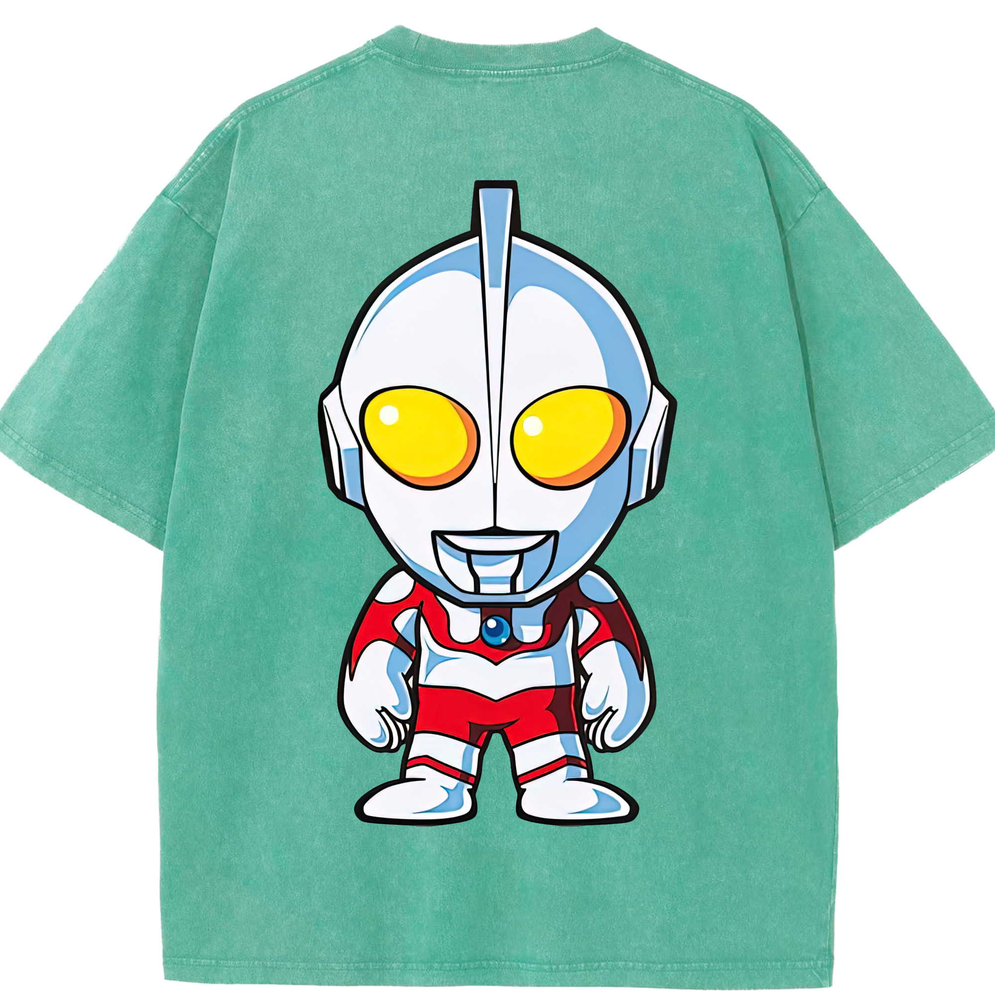 （画像用） ウルトラマン Ultraman 綿100% ヴィンテージ風 半袖Tシャツ（背面プリント）